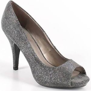 Fergalicious silver heels